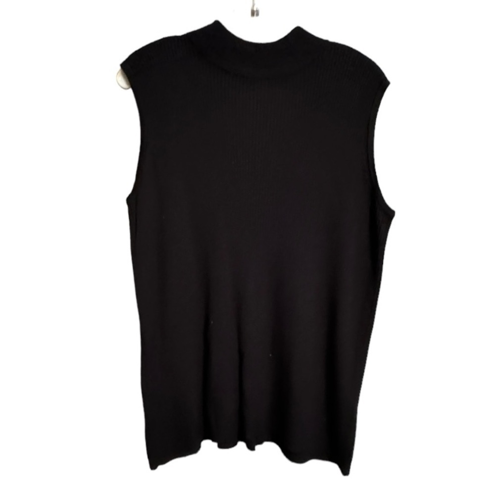 Vintage Studio‎ Works Woman Black Acrylic Sleeveless Sweater
